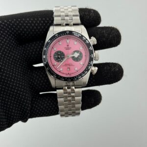 Tudor Black Bay Chronograph ⌚ Men’s Quartz Stainless Steel Watch (Jubilee Strap)